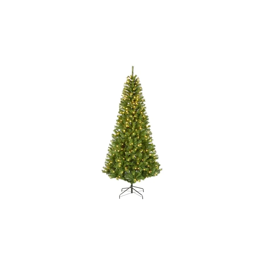 National Tree Company 7.5ft Pre-Lit Winchester Pine Slim Christmas Tree, 350 LED (retailer product photo)